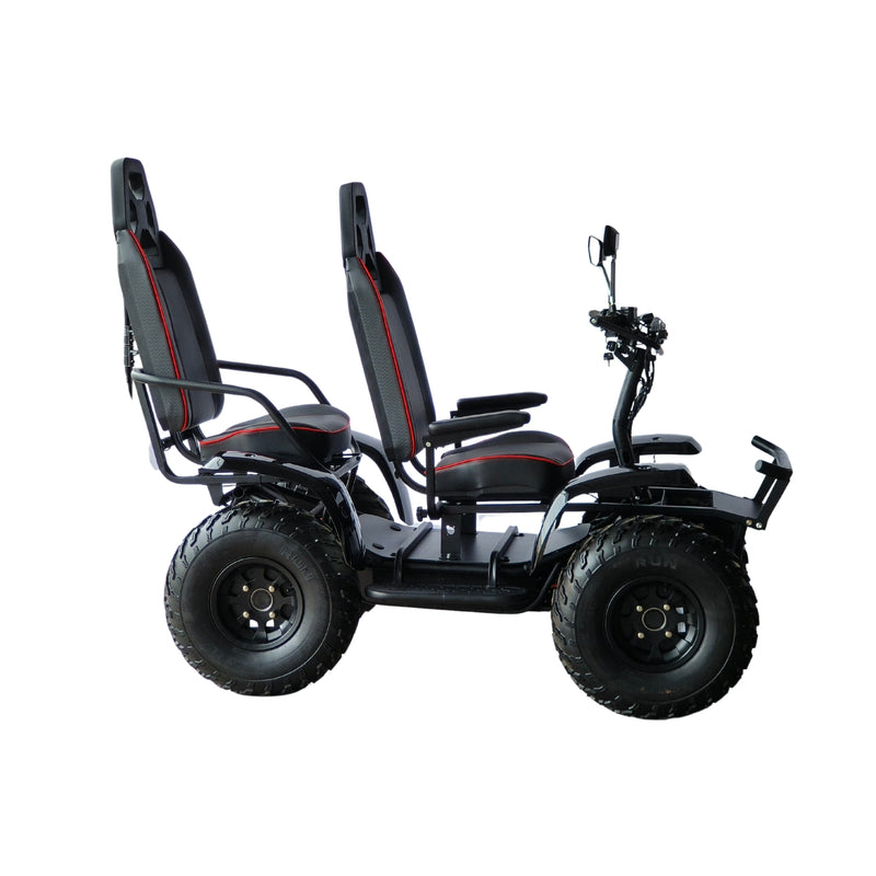 Load image into Gallery viewer, QT-E01 B Two Seat 4-Wheel Electric Mobility Scooter
